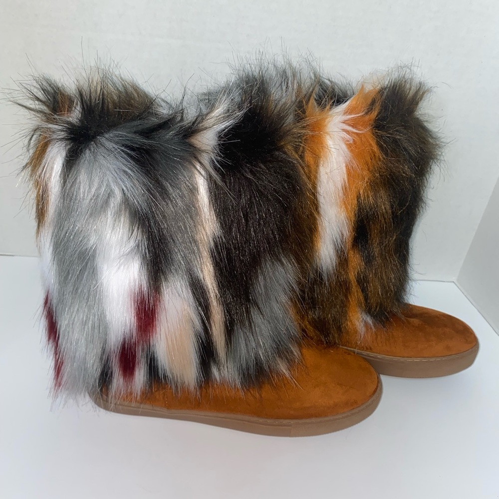 Penny loves Kenny Multicolored faux fur boots, 11